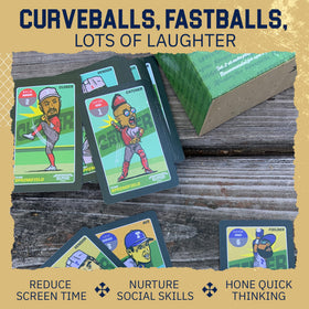 Grandma Smiley's Hey Batter Batter pack includes 52 cards plus four bats.