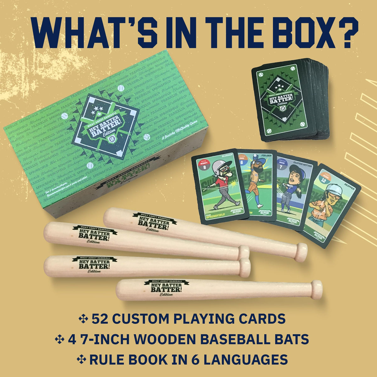 Grandma Smiley's Hey Batter Batter on-table setup for quick family game sessions.