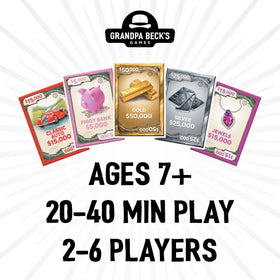 Cover Your Assets components spread, classic artwork visible, perfect setup for a family game night.