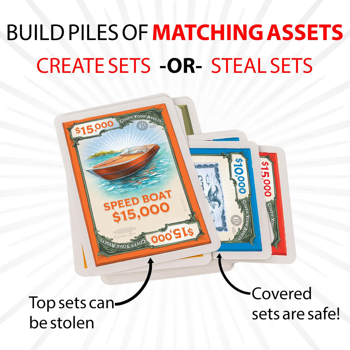 Deck in hand, players plan moves to protect treasures.