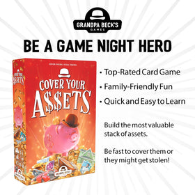 Players hold asset cards, ready for quick turns and strategizing.