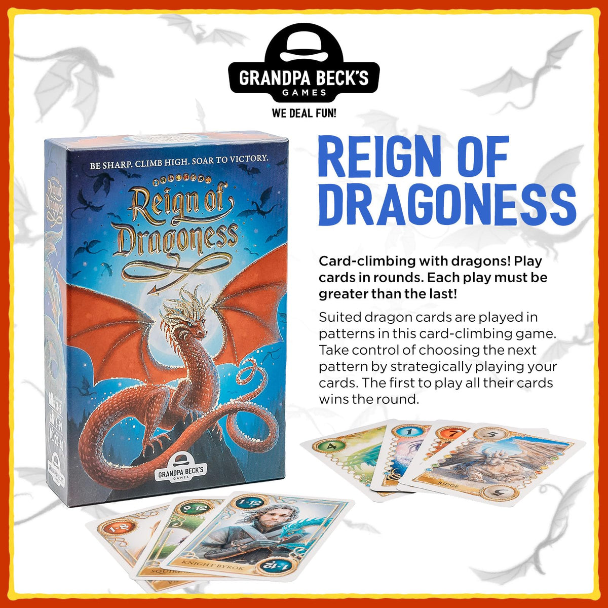 Grandpa Beck's Dragons Reign on-table setup highlights dragon sets and runs.