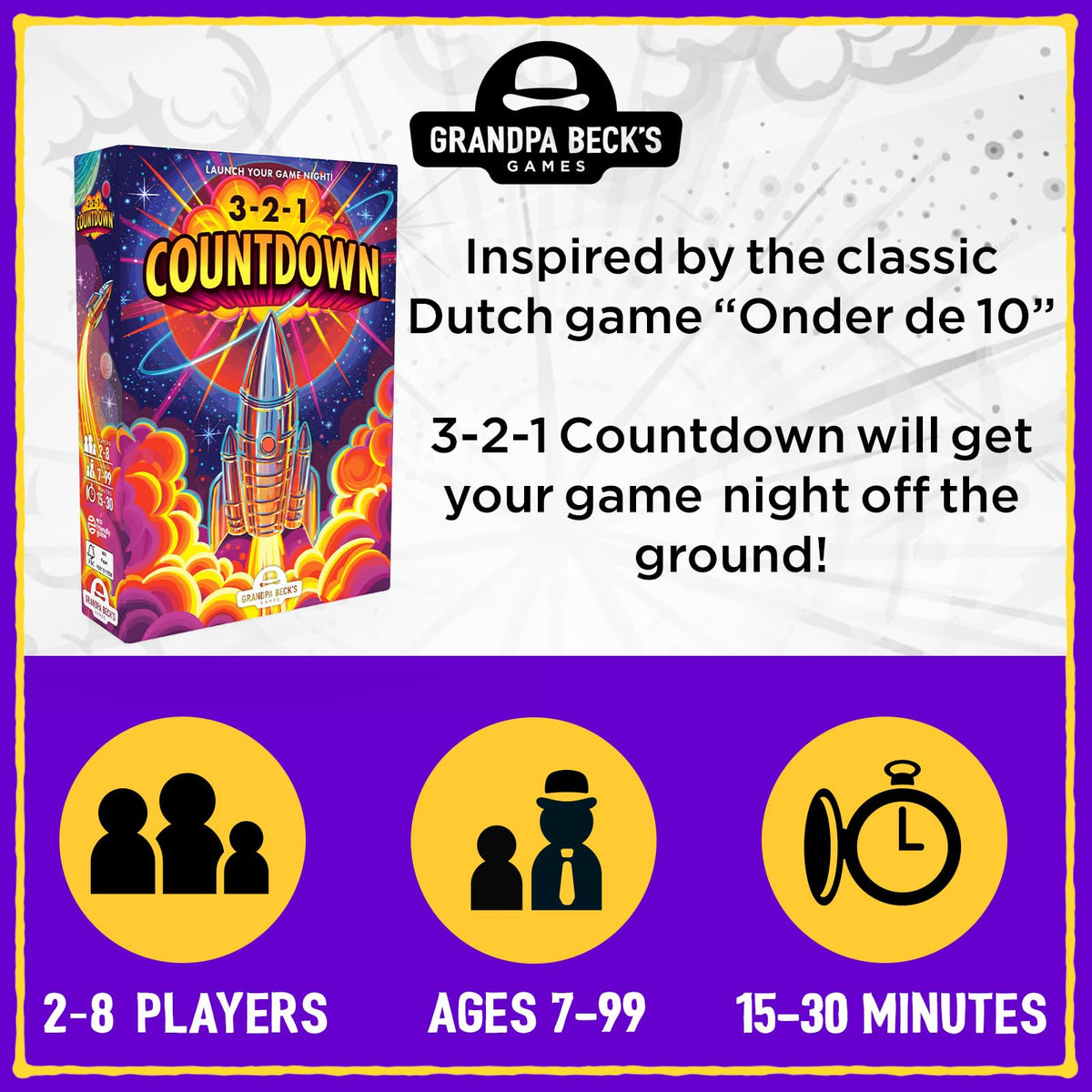 The cards in hand highlight fast-paced, easy-to-learn play