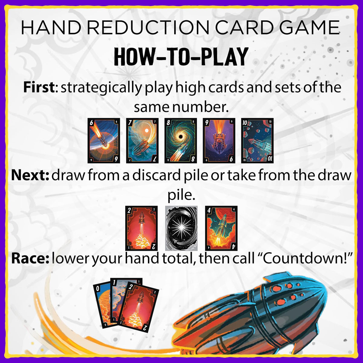 Table-top action shows players strategizing to survive the round