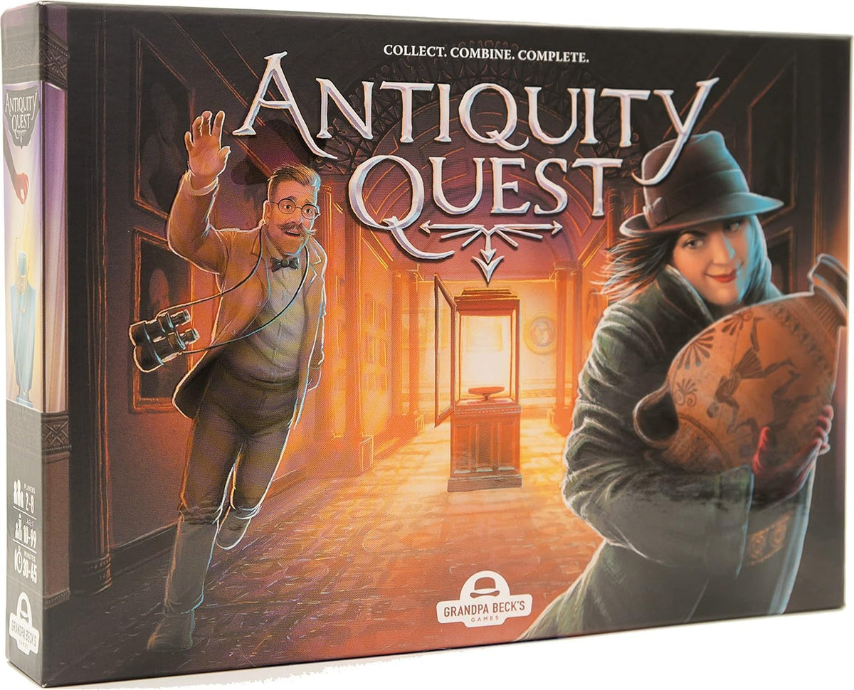 Grandpa Beck's Games Antiquity Quest artifact cards for a dynamic set-collection experience.