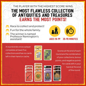 Grandpa Beck's Games Antiquity Quest family-night scene emphasizes easy entry for new players.