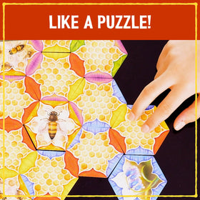 Grandpa Beck's The Bears and The Bees tiles laid out in a layout for play