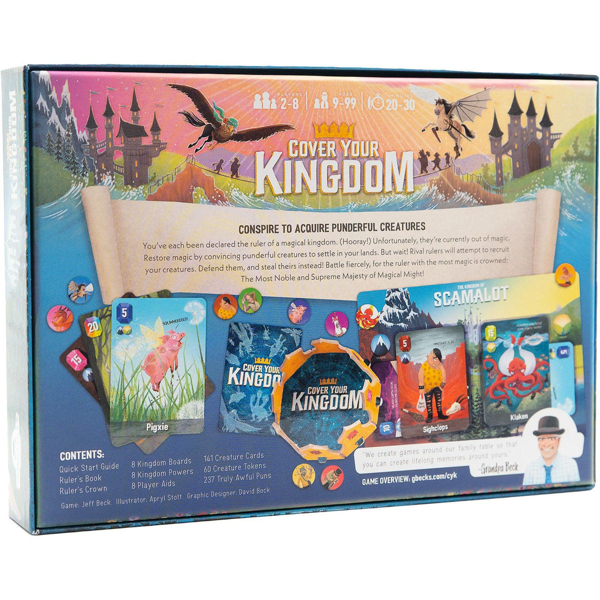 Cover Your Kingdom card set highlights the playful deception and strategic plotting