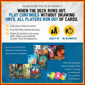 Cover Your Kingdom family night scene emphasizes easy learning and friendly competition