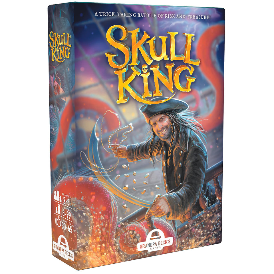 Grandpa Beck's Skull King card game setup for lively play sessions