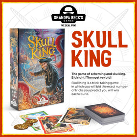 Grandpa Beck's Skull King hand of cards ready for strategic bidding