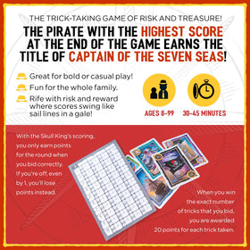 Grandpa Beck's Skull King pirate artwork enhances themed game nights