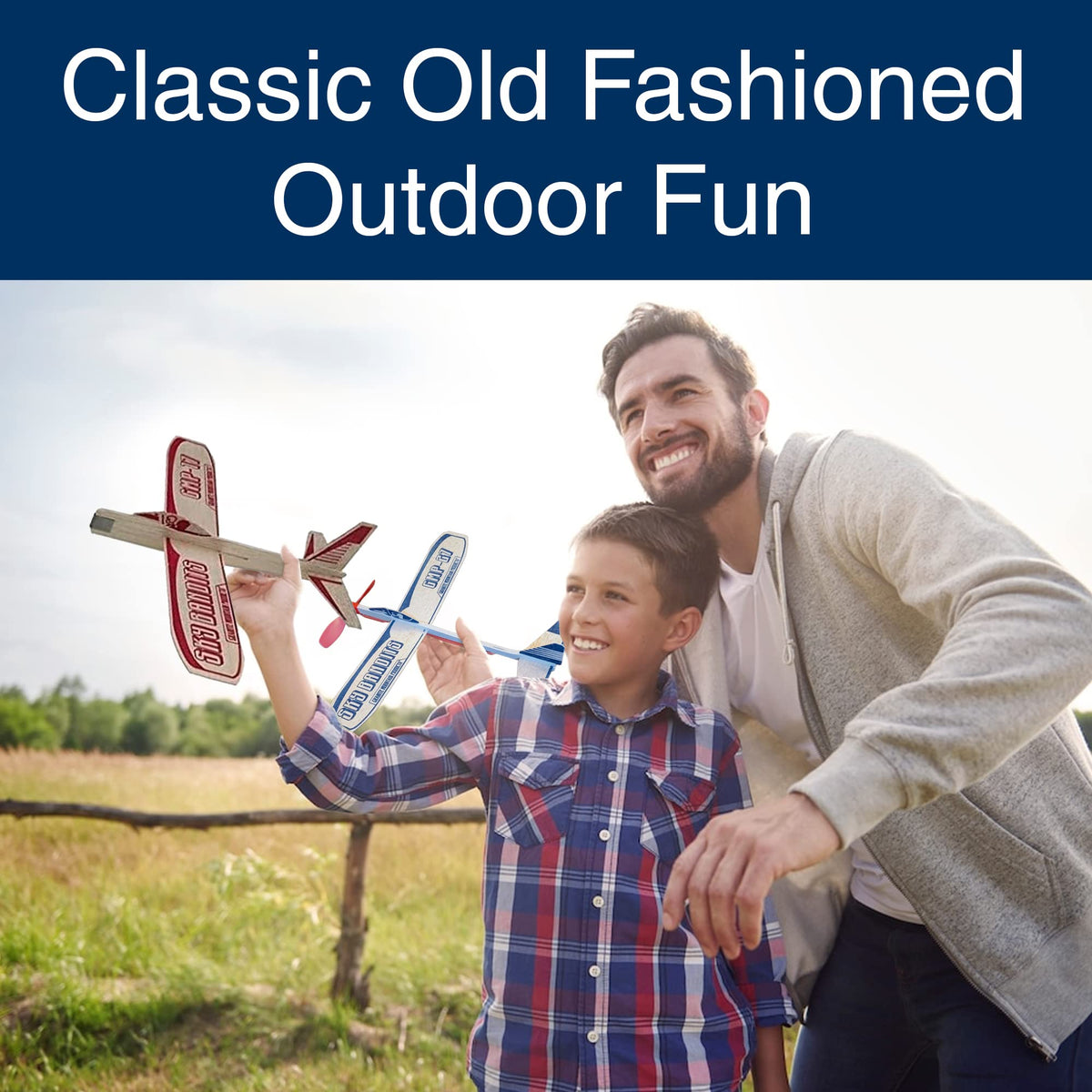 Granite Mountain Products kid-friendly wooden planes boost outdoor imaginative play