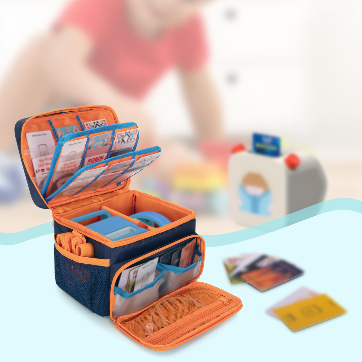 GRAOSO Yoto Case dimension label highlights size for travel planning.
