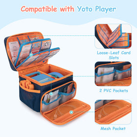GRAOSO Yoto Case side handle demonstrates easy carry for on-the-go listening.