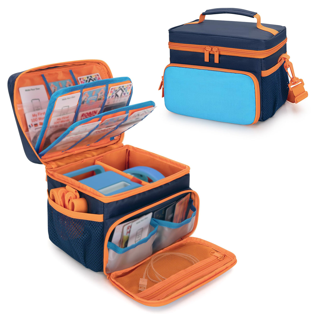 GRAOSO Yoto Case top view shows compact, protective travel storage for your player and accessories.