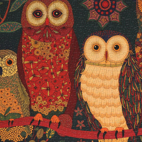 Graphinee Owl Puzzle back pattern zones aid sectioning