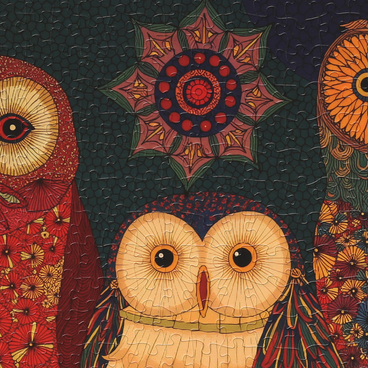 Graphinee Owl Puzzle precision-cut pieces for a clean fit
