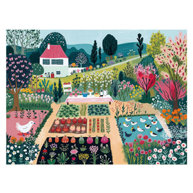 Graphinee Spring Village Life puzzle box shown, 1000 pieces ideal for family nights