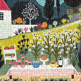 Graphinee Spring Village Life pieces close-up highlighting precise cuts