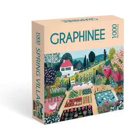 Graphinee Spring Village Life puzzle on a wall adding countryside charm