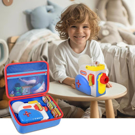 Grapsa box features two finger holes for easy projector removal.