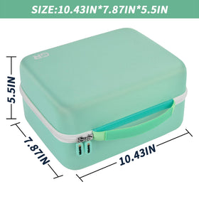 Green Grapsa case complements Little Tikes Dream Machine aesthetics