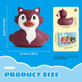 Grarain 24 Rubber Ducks no-hole design simplifies cleaning and drying.