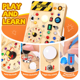Grarain Busy Board LED circuit diagram showcasing colorful, interactive lights