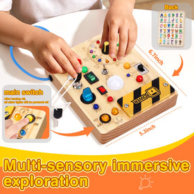 Grarain Busy Board safety with rounded edges for durable, gentle play