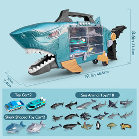 Grarain Movable Shark Mouth feature adds interactive sliding action.