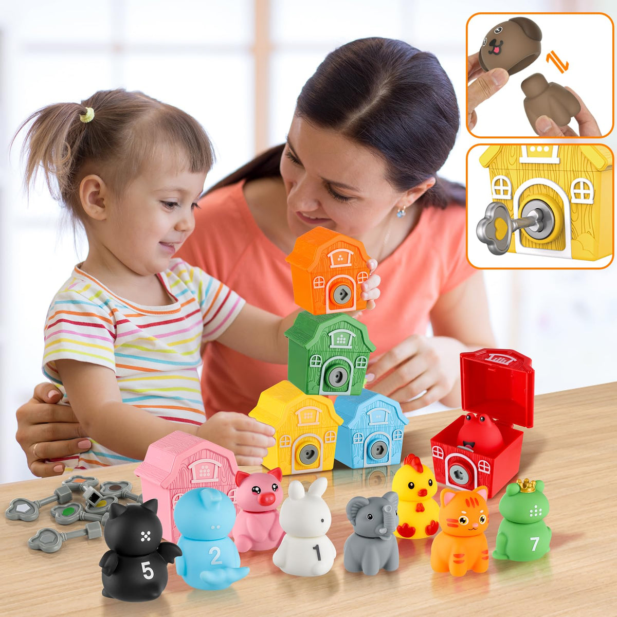 Grarain upgraded keys feature: smooth locking mechanism for frustration-free play.
