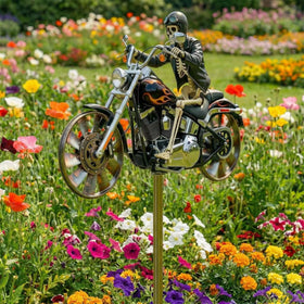 GRAYSTAR weather-resistant aluminum wind spinner for durable outdoor decor in all seasons.