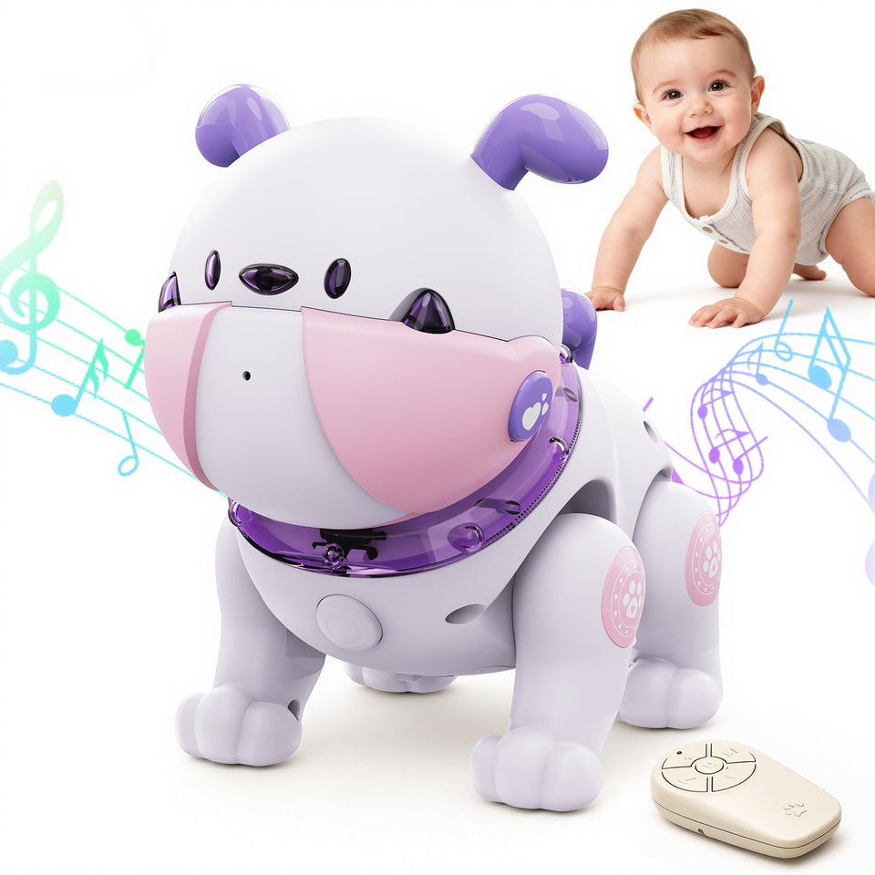 Great Dachong musical crawling dog toy engaging babies with music and movement