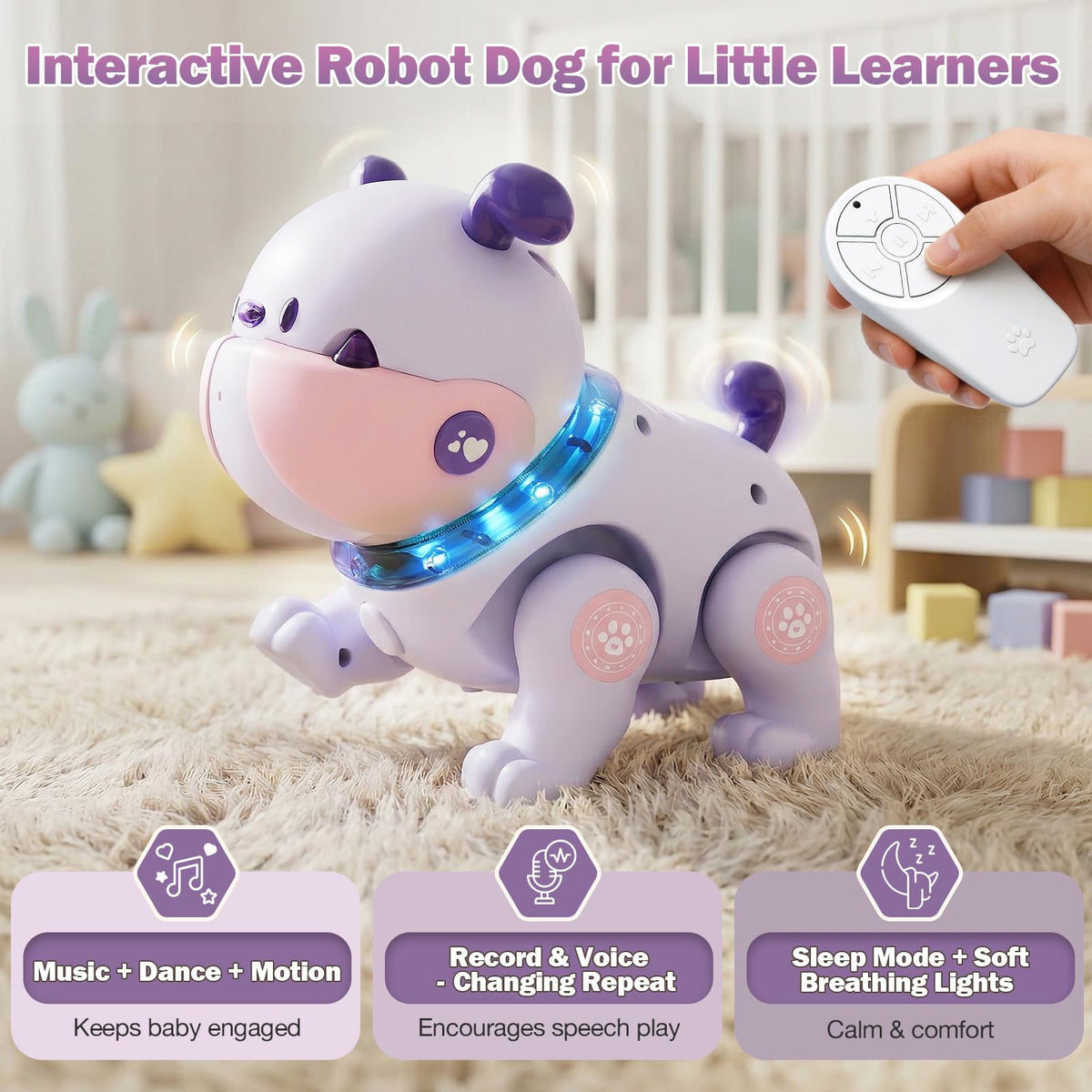 Great Dachong tummy time companion encourages lifting and reaching