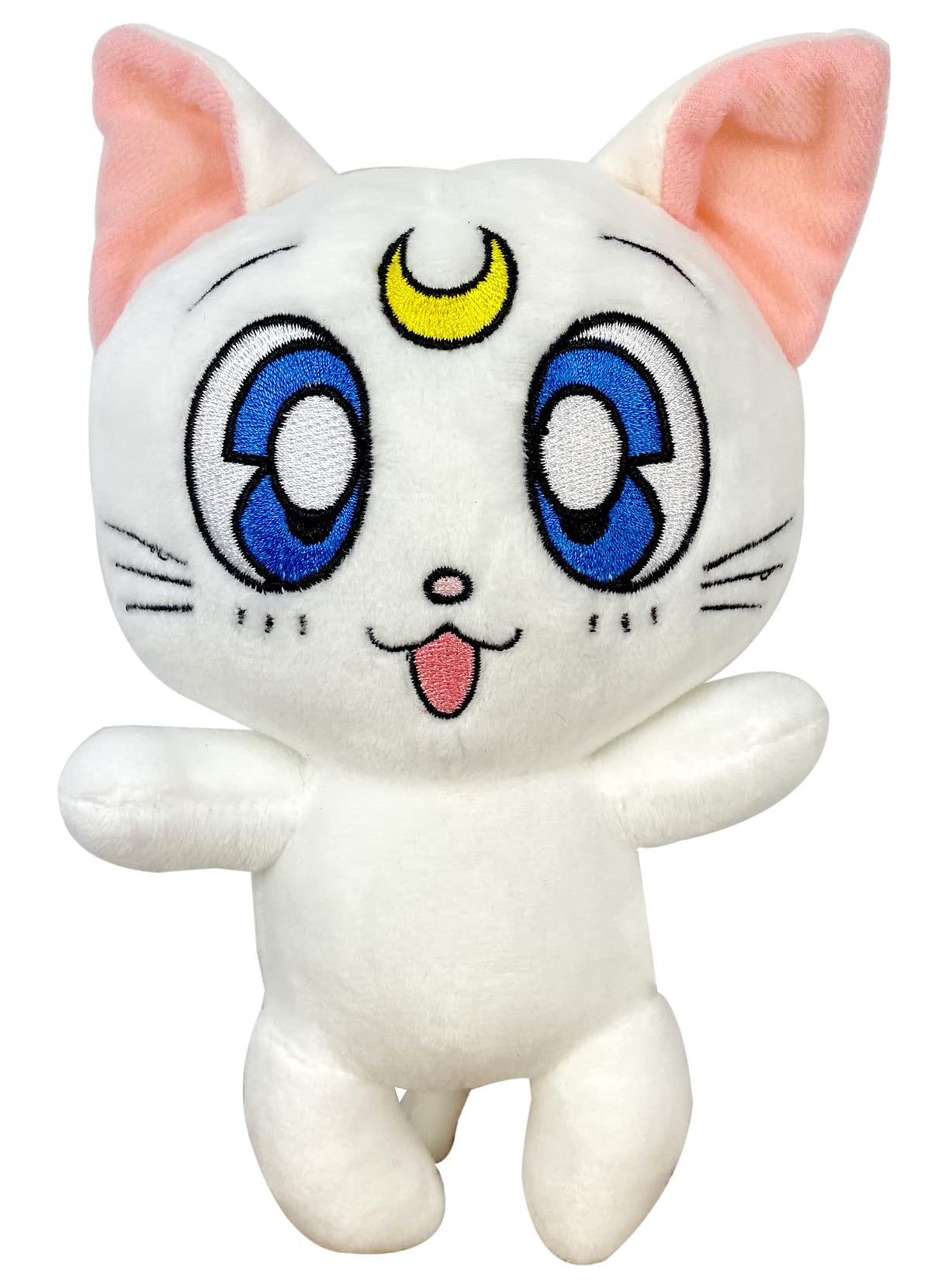 Great Eastern Entertainment Artemis plush 7-inch, soft and collectible, ideal for Sailor Moon fans.