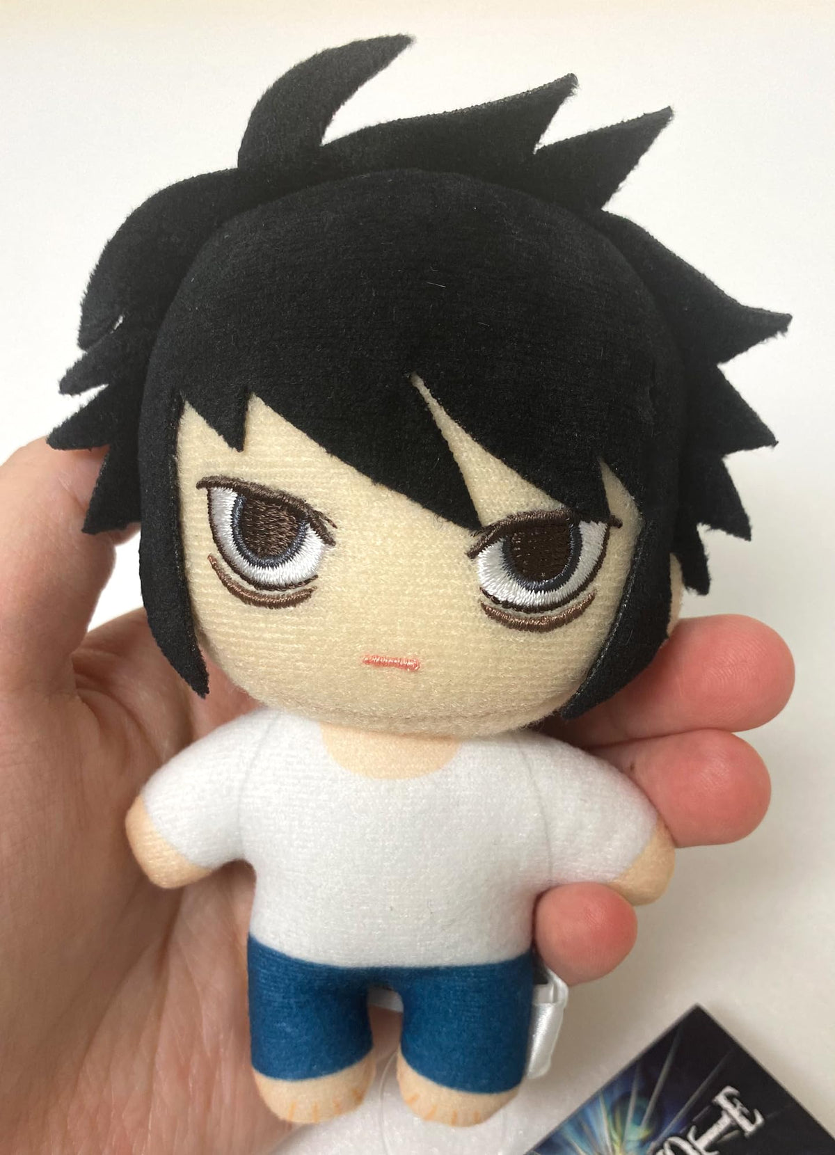 Great Eastern Entertainment Death Note L Mini Plush details, a collectible for fans.