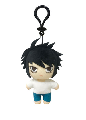 Great Eastern Entertainment Death Note L Mini Plush front view, ideal for shelf display.