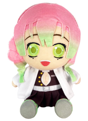 Great Eastern Entertainment Mitsuri Kanroji sitting plush 7 inch ready for display and gifting.