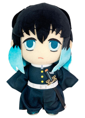 Great Eastern Muichiro Tokito plush 8-inch on shelf, ideal collectible display.