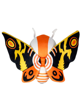 Great Eastern Entertainment Godzilla Mothra plush hanging display with top loop for easy showcasing