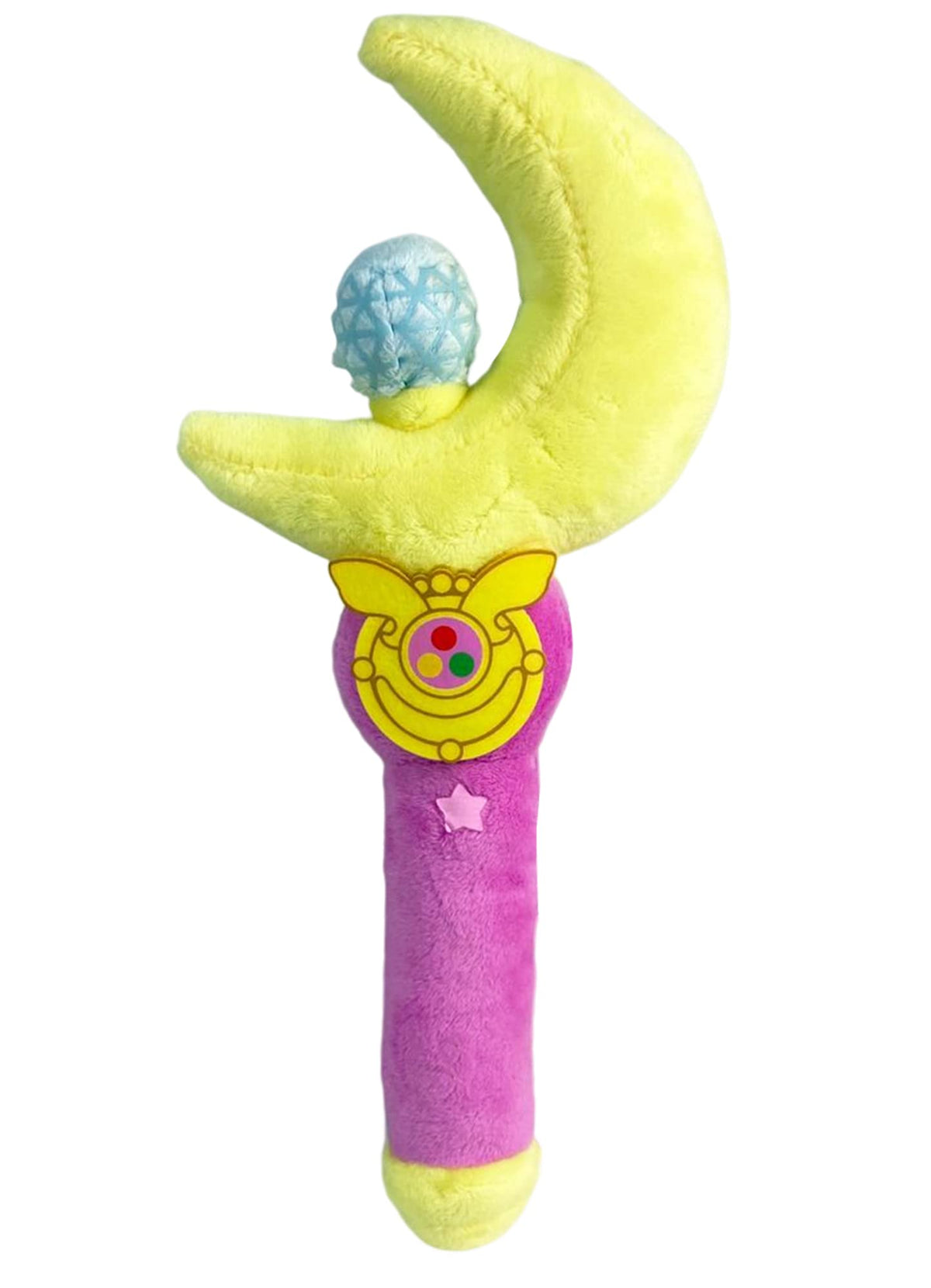 Great Eastern Entertainment Sailor Moon Moon Stick plush stands 10 inches tall, ideal for display.