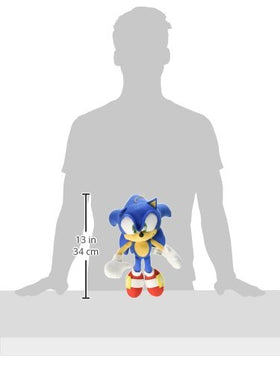 Great Eastern Entertainment Sonic Hedgehog 14-inch plush back view ideal for display and cuddle