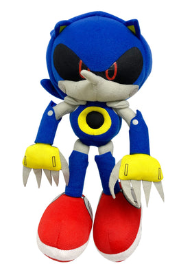 Great Eastern GE-52523 Metal Sonic plush front view, a faithful Sonic-inspired collectible.