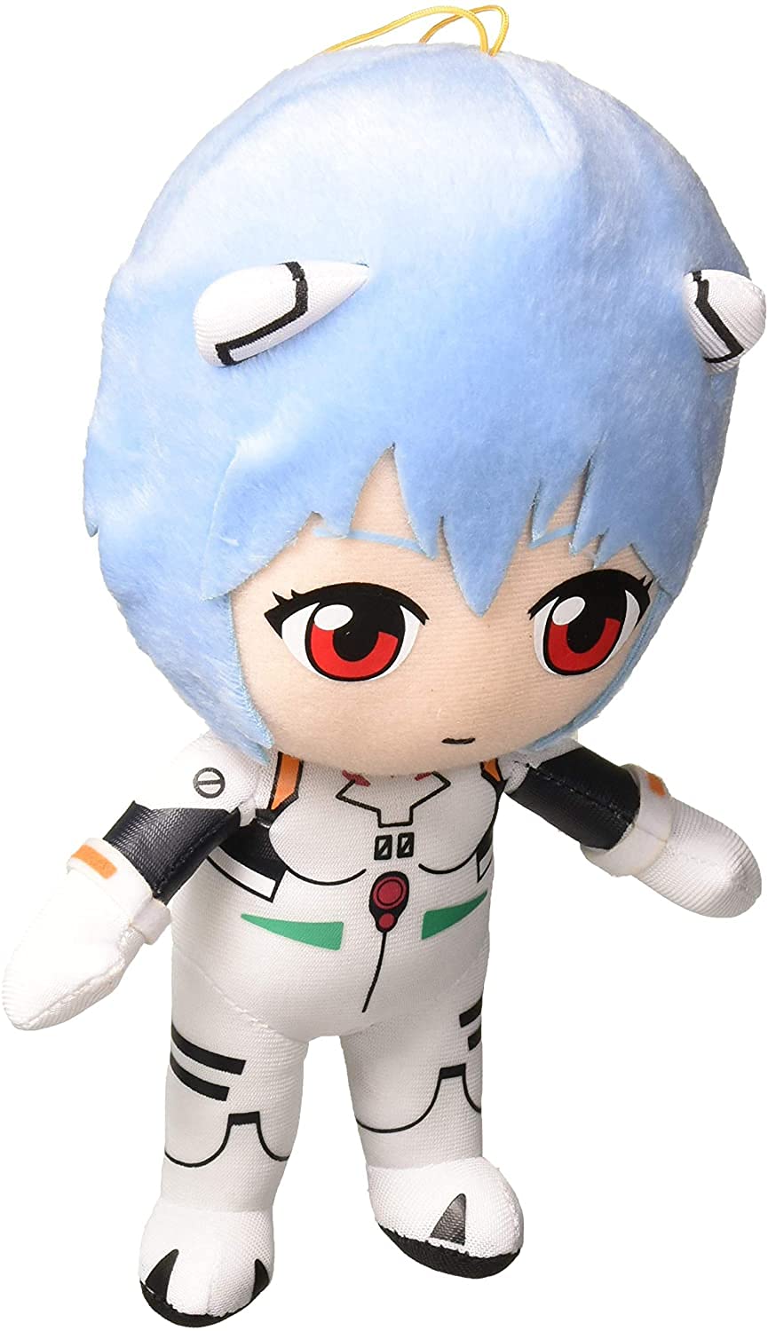Great Eastern Rei plugsuit plush side view, showcasing soft fabric and stitching