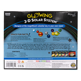 Great Explorations ceiling hanging kit yields a vivid night sky backdrop.