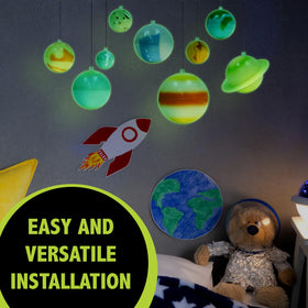 Great Explorations crystal push pins secure decorations without wall damage.