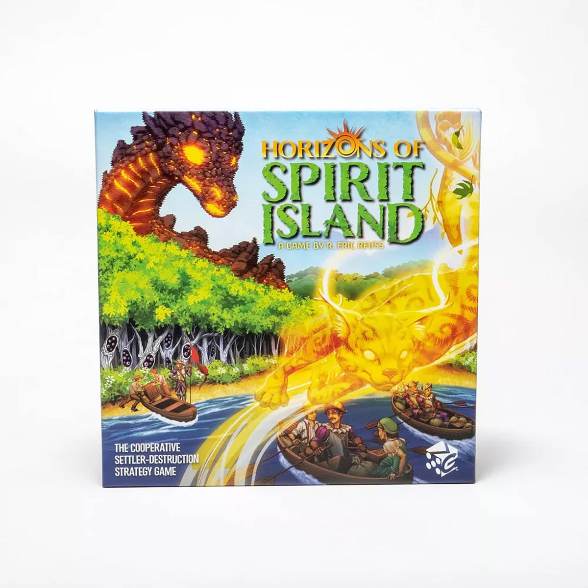 Greater Than Games Horizons of Spirit Island game components create tactile, immersive experience.