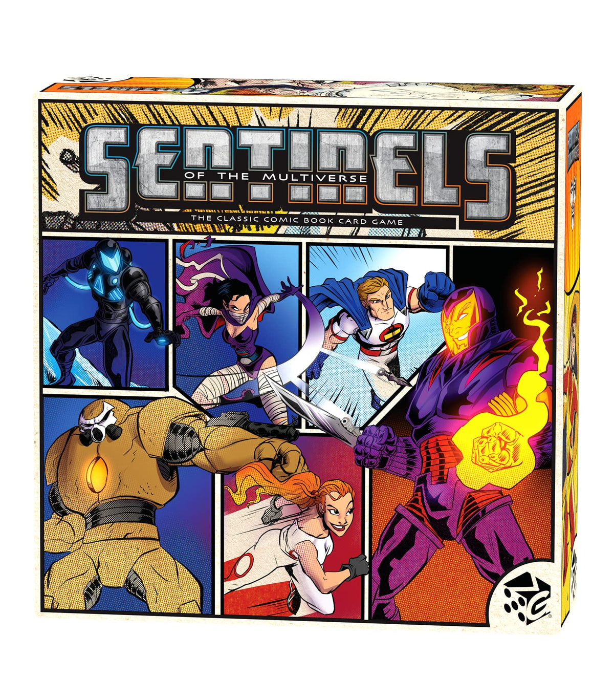 Greater Than Games Sentinels Definitive Edition components organized for quick setup.