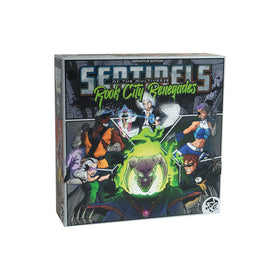 Greater Than Games Sentinels RC Renegades hero ensemble enhances cooperative strategy.